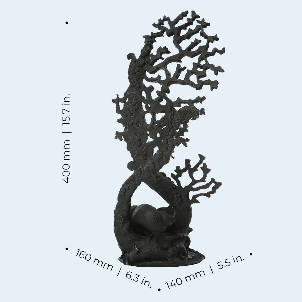 Samuel Baker Black Fan Coral Ornament - Image 3